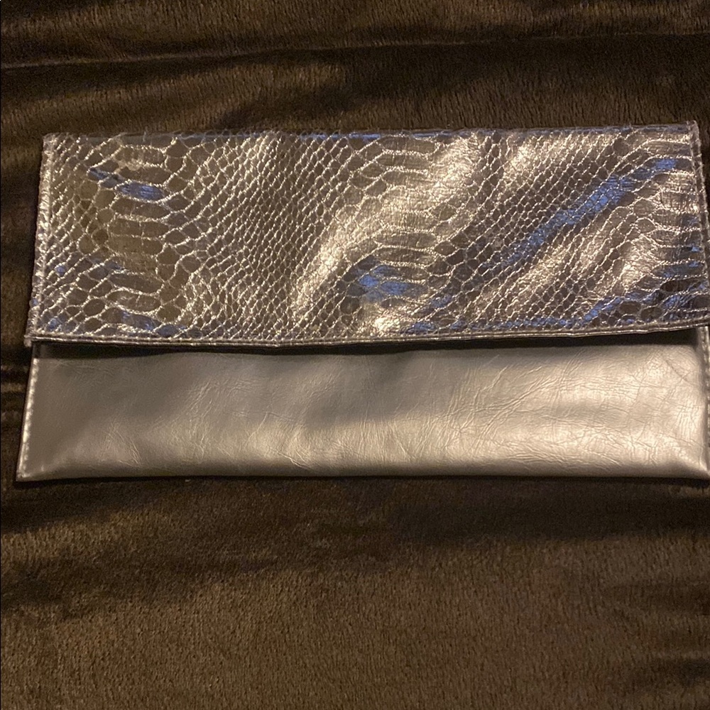 Black and Silver Clutch Bag
